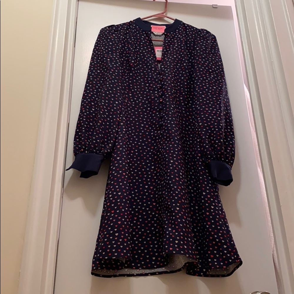 NWT Kate spade lips crepe dress, size 00